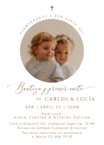 Spanish Bautizo Invitaciones - SBI-88-2-col-0213 design preview