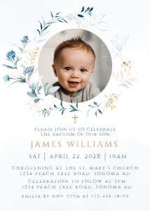 English Baptism Invitation - EBI-88-1-col-0208-p: Baptism invitation - EBI-88-1-col-0208-p