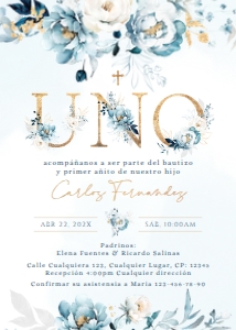 Spanish Bautizo Invitaciones - SBI-99-col-0211 design preview
