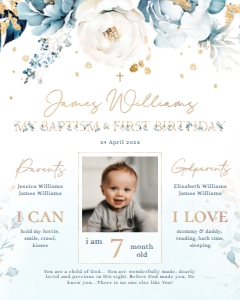 Baptism milestone poster - BMP-07-2 Col-0210: Baptism milestone poster - BMP-07-2-col-0210