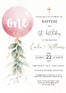Baptism invitation - EBI-06-2-col-0019 design preview