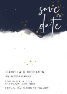Editable Romantic Sky Wedding Invitation: Editable Romantic Sky Wedding Invitation