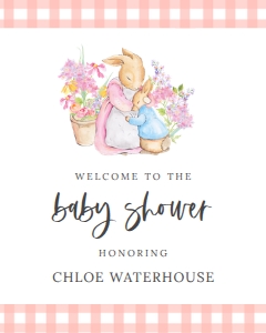 Peter Rabbit Welcome Sign * design preview