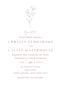 Editable flower wedding invitation 2: Editable flower wedding invitation 2