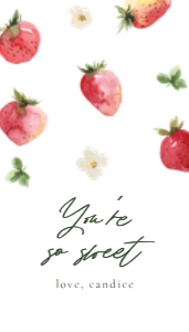 Strawberry Gift Tag 553 design preview