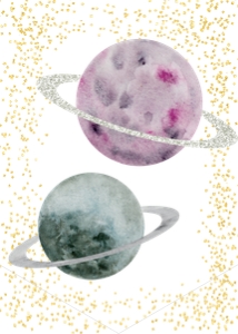 Space Birthday Banner 422 design preview
