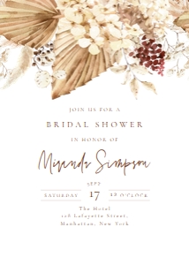 Boho Bohemian Bridal Shower Invitation 572 design preview