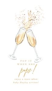 Champagne Gift Tag design preview
