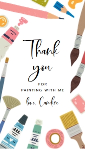 Painting Gift Tag design preview