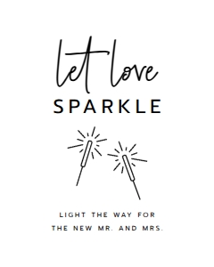 let love sparkle 8x10 sign 587 design preview