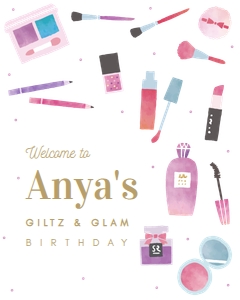 Giltz and glam welcome sign: Giltz and glam welcome sign