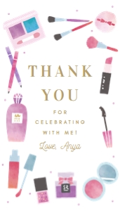 Spa Party THANK YOU TAG 594 design preview