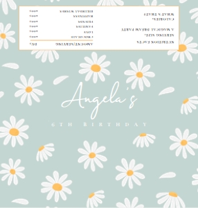 Mint daisy chocolate candy bar 403 design preview