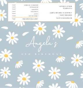 blue daisy chocolate candy bar 403 design preview