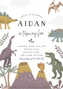 Dino birthday invitation 2 602: Dino birthday invitation 2 602