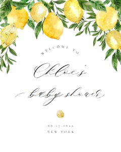 Lemon summer welcome sign 402: Lemon summer welcome sign 402
