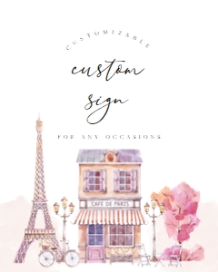 Paris Custom Sign 613 design preview