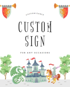 Knights Custom Sign Green 615 design preview