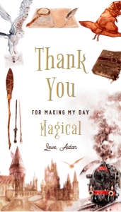 Wizard Thank You Tag 628 design preview