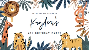 Safari Animal Gable Box 612 design preview