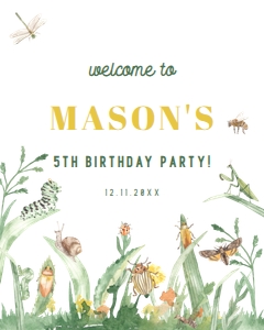 INSECT BUG WELCOME SIGN 635: INSECT BUG WELCOME SIGN 635