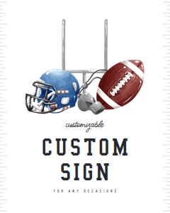 Rugby Custom Sign 639: Rugby Custom Sign 639