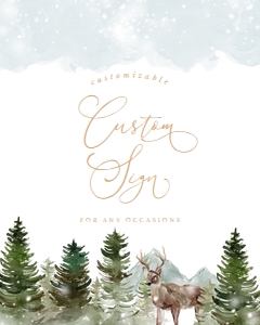 Winter Custom Sign 651 design preview