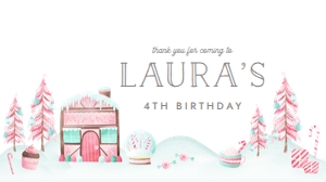 Christmas gingerbread gable box label design preview