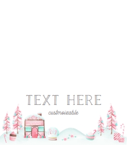 Christmas Candy Land Tent Card 653 design preview