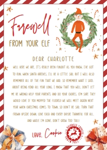 Editable Goodbye Letter from Your Elf 2 design preview