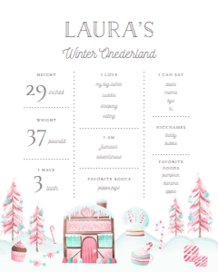 Christmas Gingerbread House Milestone Sign 653 design preview