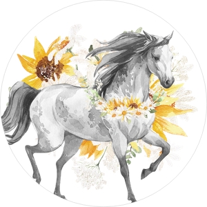 White Horse cupcake topper 661: White Horse cupcake topper 661