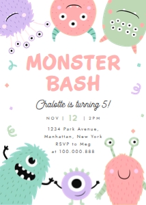 Monster birthday invitation 2 652 design preview