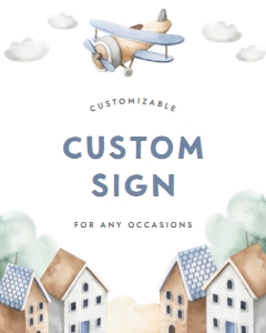 Plane Custom Sign 667: Plane Custom Sign 667