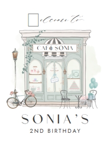 Paris Cafe Welcome Sign MINT 673 design preview