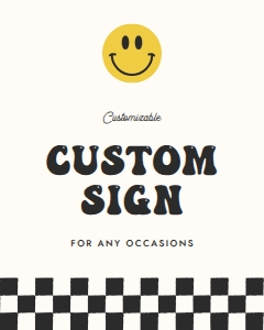 One Happy Dude Birthday Custom Sign 674: One Happy Dude Birthday Custom Sign 674