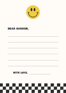 One Happy Dude Smiley Face Time Capsule Game sign and card 674 design preview