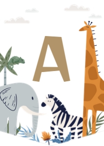 Safari Animal Wild Animal Jungle Animal high chair flag Birthday Banner 681: Safari Animal Wild Animal Jungle Animal high chair flag Birthday Banner 681