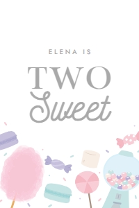Two Sweet Birthday Juice Pouch 689 design preview