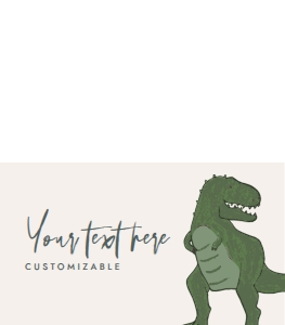 Dinosaur tent card place card food label 690: Dinosaur tent card place card food label 690