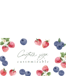 Mixed Berry food tent card 672 design preview