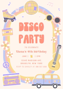 Groovy 90s Rewind Retro Disco Ball Dance Birthday 693 design preview
