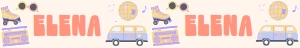Groovy Disco Party Straw Tag design preview