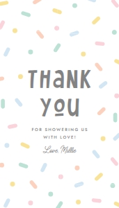 Baby Sprinkle Gift Tag 696 design preview