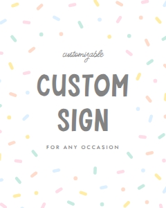 Baby Sprinkle Custom Sign design preview