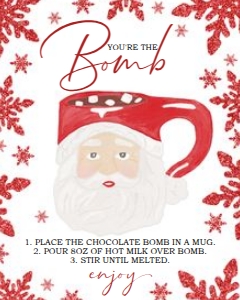 Hot Chocolate Bomb -  Santa Mug design preview
