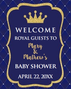 Prince Welcome Sign - 8x10 Printed: Prince Welcome Sign