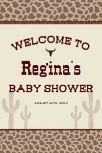 Cowboy Welcome Sign - 24x36 Digital: Cowboy Welcome Sign