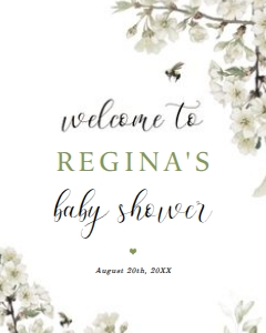 Bee Welcome Sign design preview