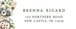 Woodland Address Label design preview